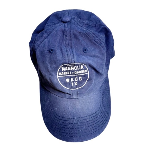 Magnolia Market & Garden Waco TX Unisex Blue Washed Baseball Style Hat - Picture 2 of 16